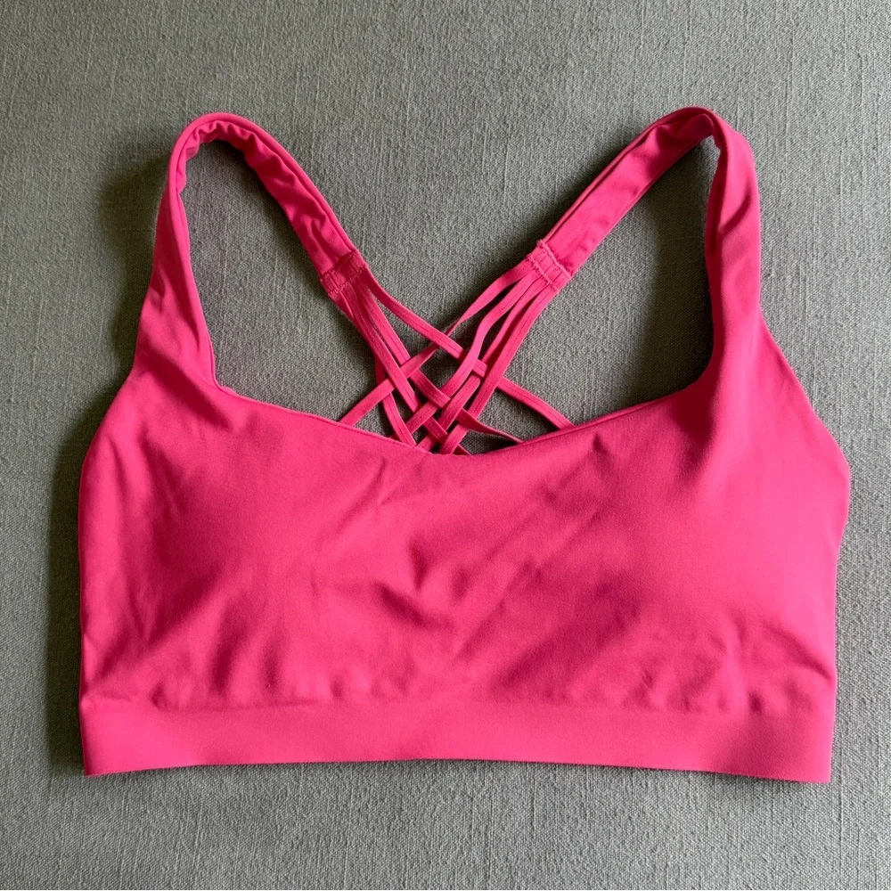 FlexyFlex Strappy Yoga Bra
Light Support, D-DDD Cups - Raspberry Coulis S/M - Picture 1 of 6